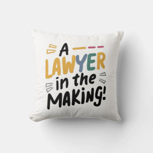 A lawyer in the Making Throw Pillow