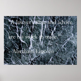 A Lawyer's Time and Advice Poster