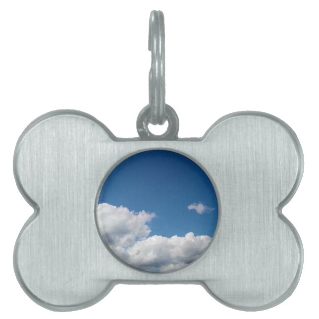 A layer of clouds pet ID tag (Front)