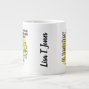 A Leader Without A Vision Giant Coffee Mug