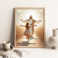 A Leap of Faith, Christian Art, Jesus and Girl Art