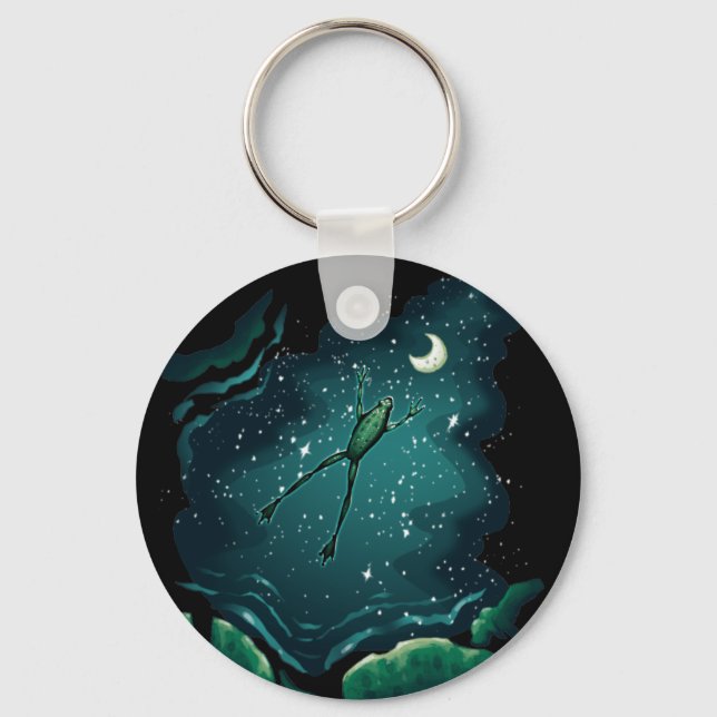 A Leap Over the Moon Keychain (Front)