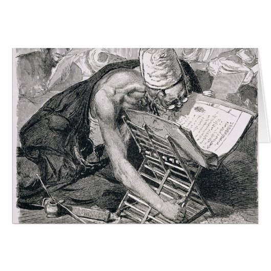 A Learned Man Absorbed in the Koran Cards (Front Horizontal)