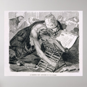 A Learned Man Absorbed in the Koran Poster