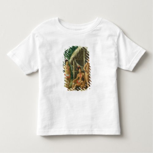 A Leeward Islands Carib Family outside a Hut c17 Toddler T_shirt