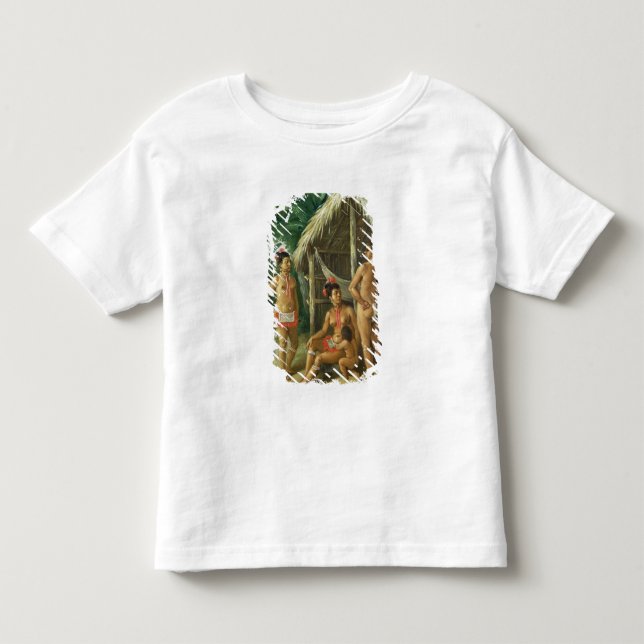 A Leeward Islands Carib Family outside a Hut, c.17 Toddler T-shirt (Front)