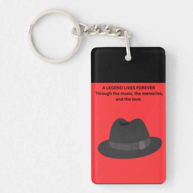 A LEGEND LIVES FOREVER KEYCHAIN (Front)