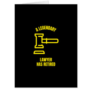A legendary lawyer has retired card