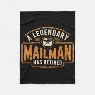 A Legendary Mailman Has Retired Postal Worker Reti Fleece Blanket