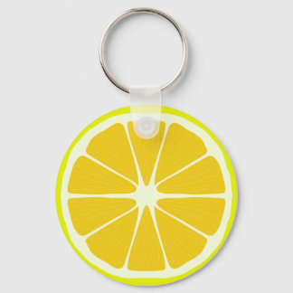 A lemon slice - Citrus fruit ! Keychain
