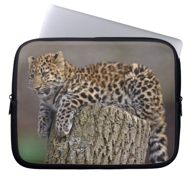 A Leopard's Tail Laptop Sleeve (Front)