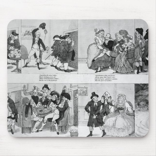 A Lesson for Spendthrifts by Dr. Johnson, 1794 Mouse Pad (Front)