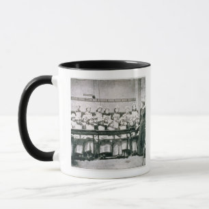A Lesson in Domestic Science (b&w photo) Mug