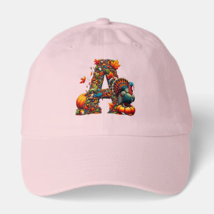 A letter A in Thanksgiving style Hat