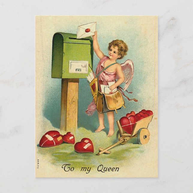 A letter for my queen postcard (Front)