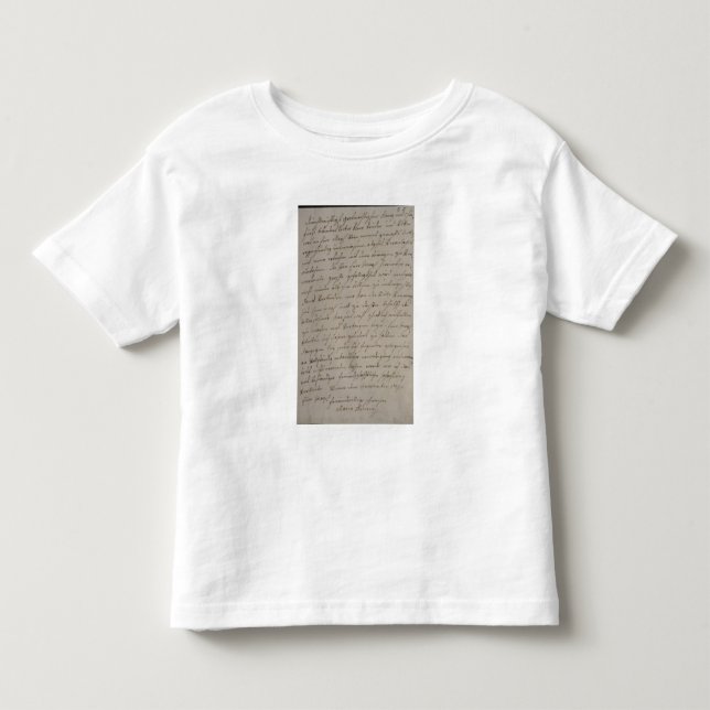 A letter from Maria Theresa to King Frederick Toddler T-shirt (Front)