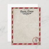 A letter from Santa stationary (Front/Back)