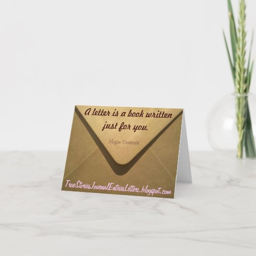 A Letter Quote Card