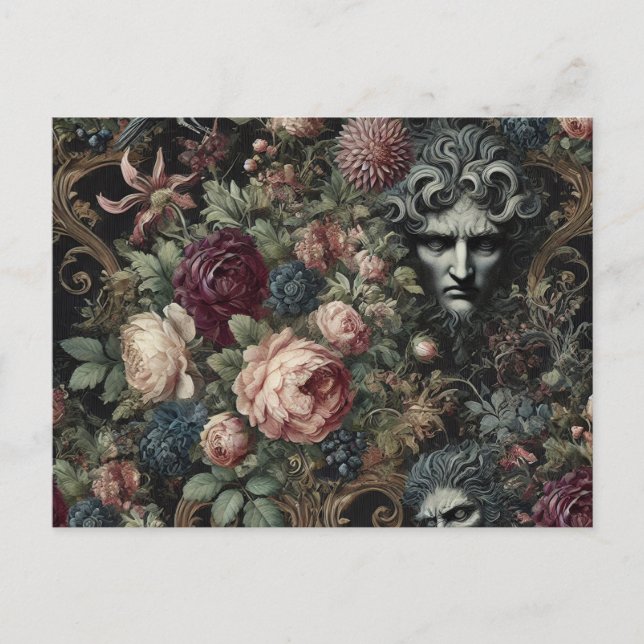 🩸 A Letter to Lunacy – Gothic Victorian  Holiday Postcard (Front)