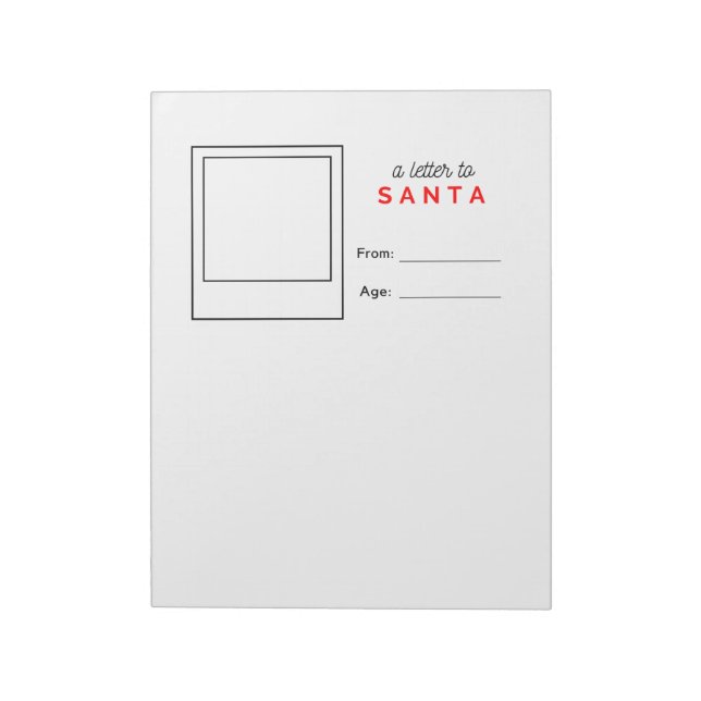 A Letter to Santa Notepad (Rotated)