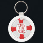 A Life Saver Keychain<br><div class="desc">A perfect design for your sailor,  boater or lover of all things nautical embroider on clothes,  towels,   gear bags,   t-shirts,  jackets or wall hangings.</div>