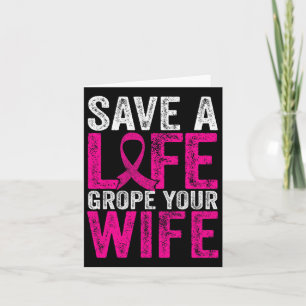 A Life Wife Fun Breast Cancer Awareness  Card