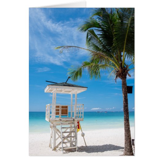 A Lifeguard Post | White Beach, Boracay Cards (Front)