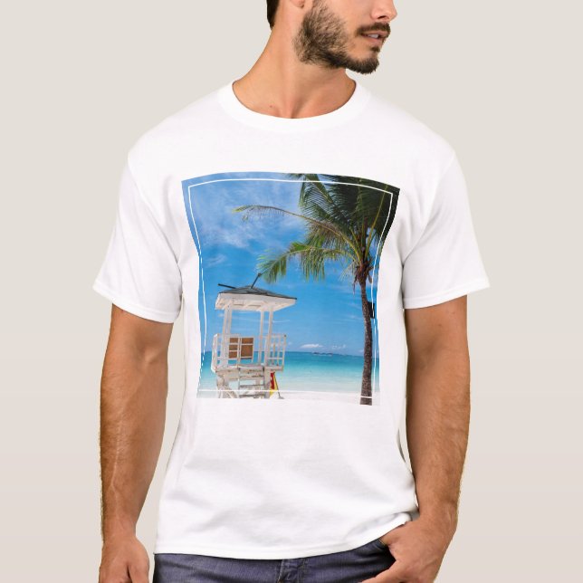 A Lifeguard Post | White Beach, Boracay T-Shirt (Front)