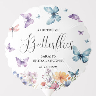 A lifetime of butterflies Bridal Shower Table Balloon