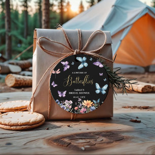 A lifetime of butterflies Bridal Shower Table Favor Tags