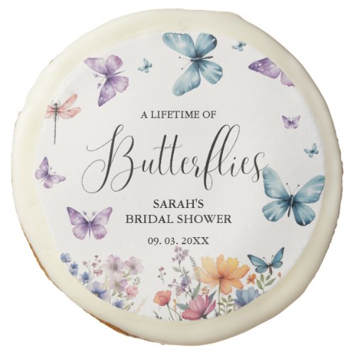 A lifetime of butterflies Bridal Shower Table Sugar Cookie