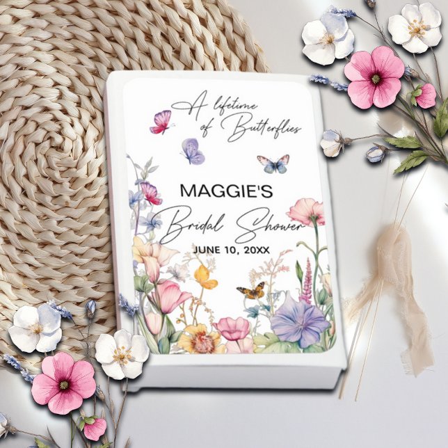 A Lifetime of Butterflies Wildflower Bridal Shower Matchboxes (Creator Uploaded)