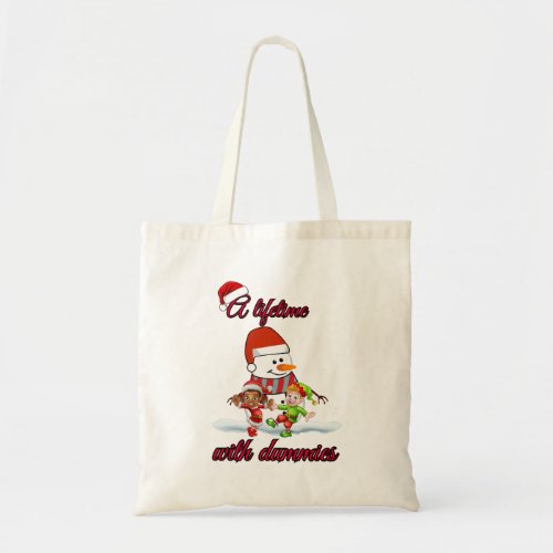 A Lifetime With Dummies Christmas Tote Bag