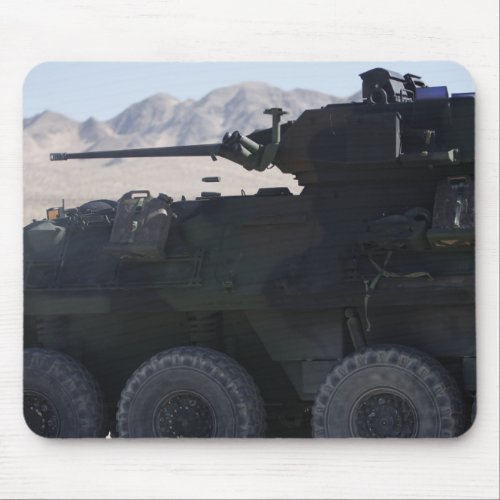 A light armored vehicle fires mouse pad