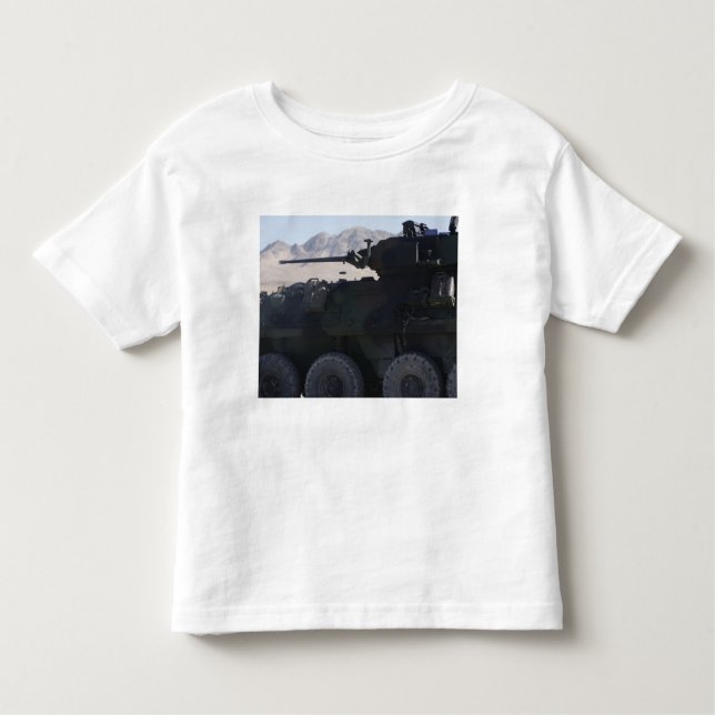 A light armored vehicle fires toddler t-shirt (Front)