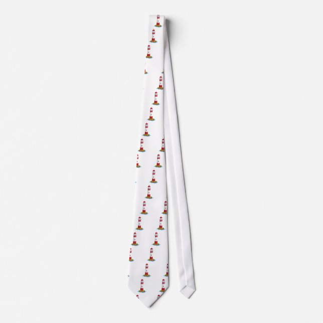 a light house neck tie (Front)