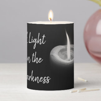 A Light in the Darkness Pillar Candle