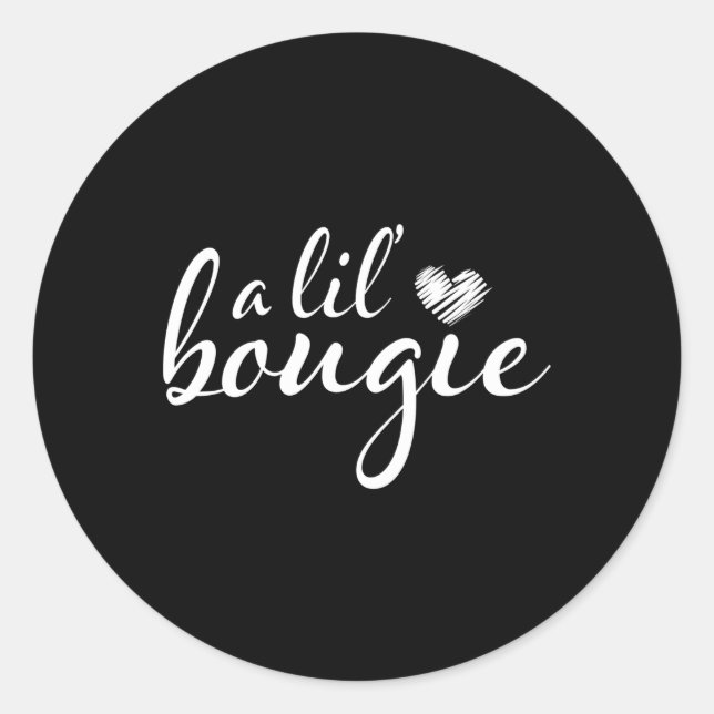 A Lil Bougie Classic Round Sticker (Front)