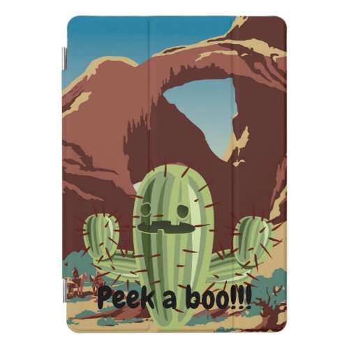 A lil cactus monster Peek a boo  iPad Pro Cover