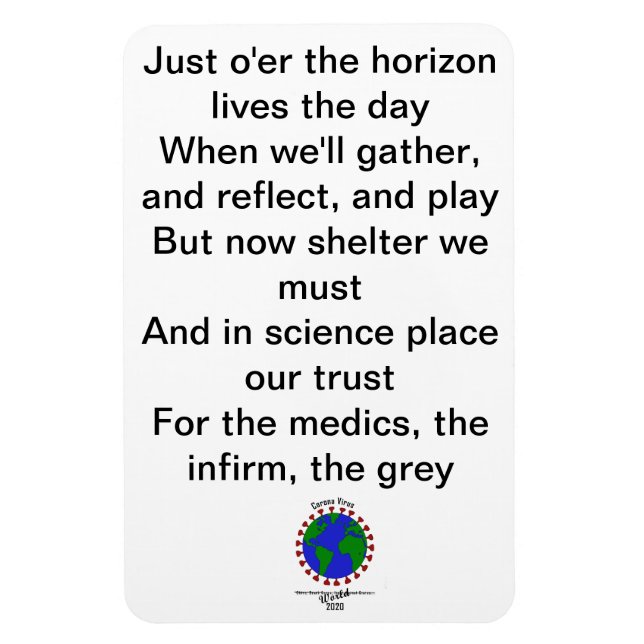 A limerick for charity magnet (Vertical)
