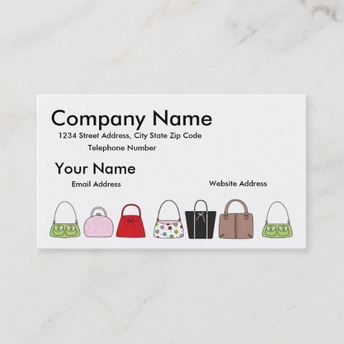 A Line of Purses Business Card