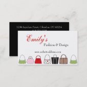 A Line of Purses Design 3 Fashion Business Cards (Front/Back)
