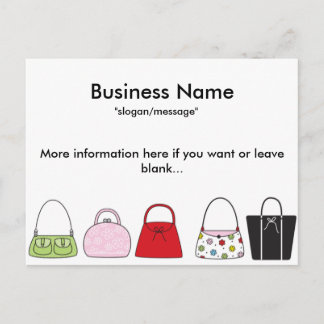 A Line of Purses Postcards