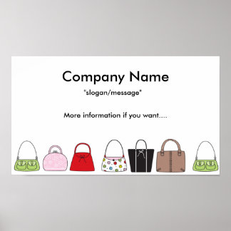 A Line of Purses Poster/Print Poster