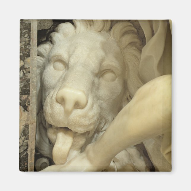 A Lion licking the foot of Daniel Magnet (Front)