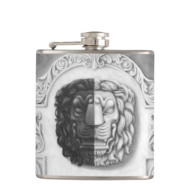 A Lion's Head Flask (Front)