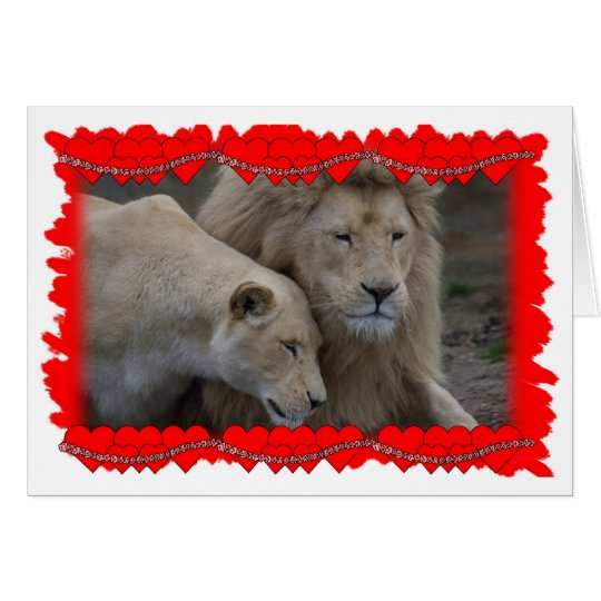 A Lion's Valentine Card
