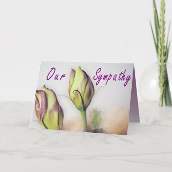 A Lisianthus Sympathy Card-customize Card by MakaraPhotos at Zazzle