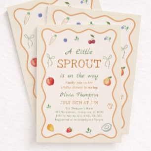 A Litte Sprout Baby Shower Invitation