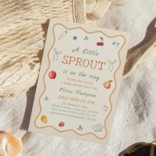 A Litte Sprout Baby Shower Invitation